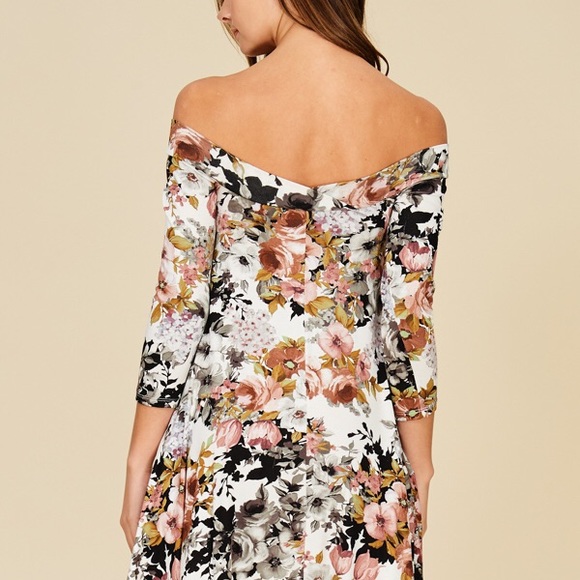 ❌ SOLD ❌ Floral Off The Shoulder Dress, Size S, NWT - Picture 7 of 9